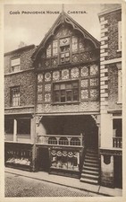 CHESTER - GOD'S PROVIDENCE HOUSE B&W POSTCARD (1914) shops house (0294)