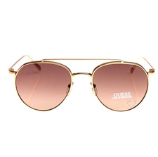 GUESS Round Metal Aviator Sunglasses GF6047 Women pre-own