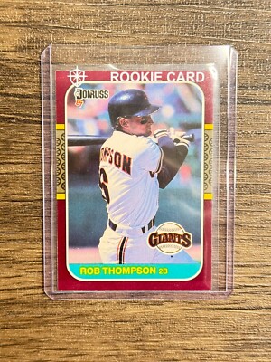 1987 Donruss ROB ''ROBBY'' THOMPSON ROOKIE CARD #145 (RC) Giants Phillies