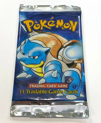 Pokemon HEAVY? Base set 1st Edition 20.836g - Booster Pack (Factory Sealed MINT)