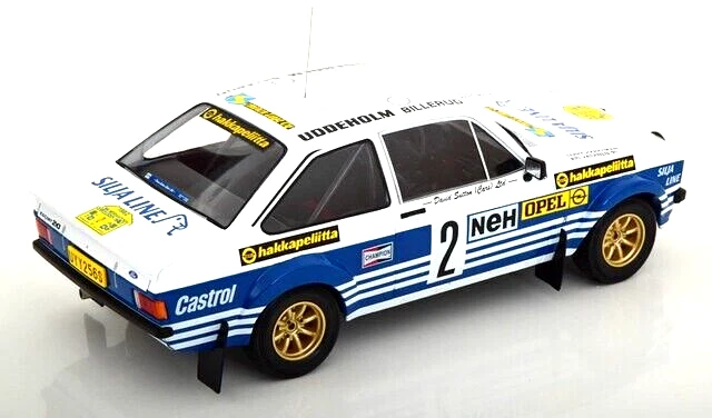 FORD ESCORT RS1800 N0-2 SWEDEN RALLY ESCALA 1:18 MODELO DIECAST RARO COLECCIONISTAS Foto 2 de 4