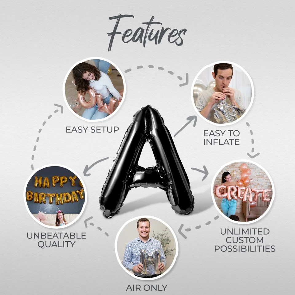 CHEERS TO 20 YEARS Letra Globo Banner - 20 Aniversario Fiesta Decoraciones Foto 3 de 4