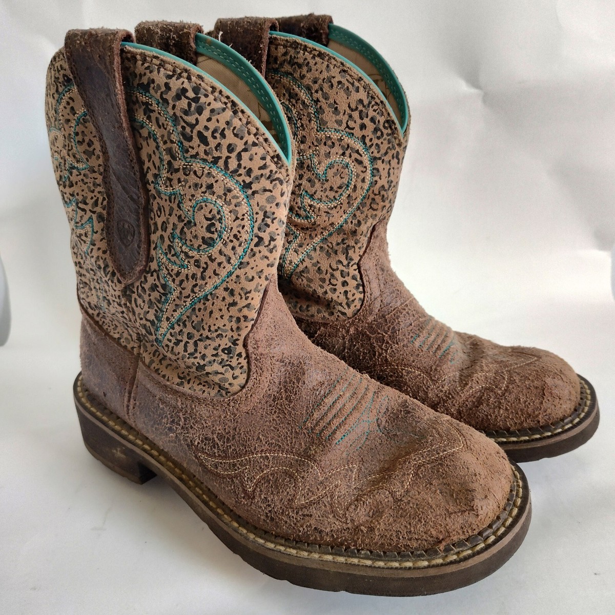 Western Boots Ariat Fatbaby Leopard Boots Ariat Fatbaby Leopard