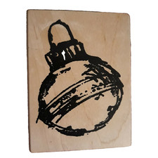 Art Impressions Christmas Ornament Wood Mounted Rubber Stamp Wood Stamp 2001