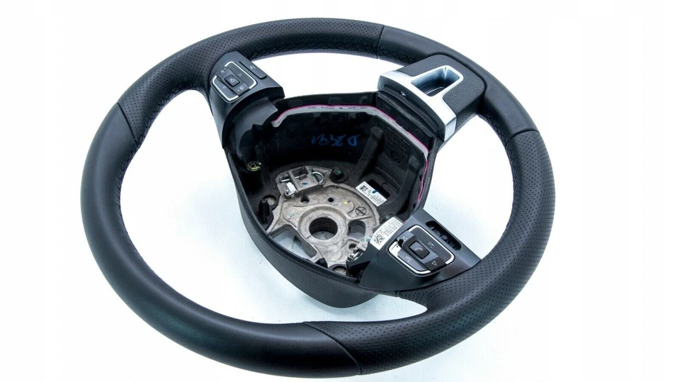 Steering Wheel Cover with Leather for Volkswagen T5, T6 Transporter Multivan NEW LEATHER - Image 2 of 4