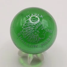 Wapak Cast Iron Skillet Logo Display Shooter Marble With Stand  1" 9-10