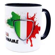 Italien Italia Italy Tasse Becher Namen Wappen Flagge Fahne Fanartikel Geschenk