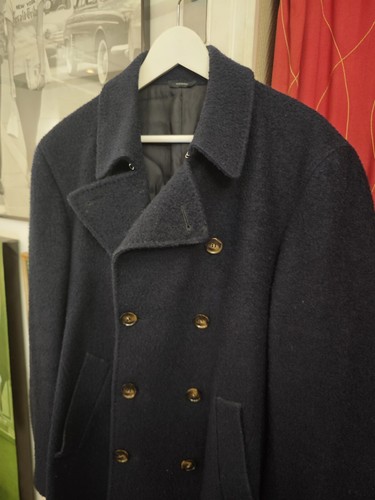 Tombolini 800€ Men's Peacoat Size EU 52 ( L ) Made in Italy - Picture 4 of 13