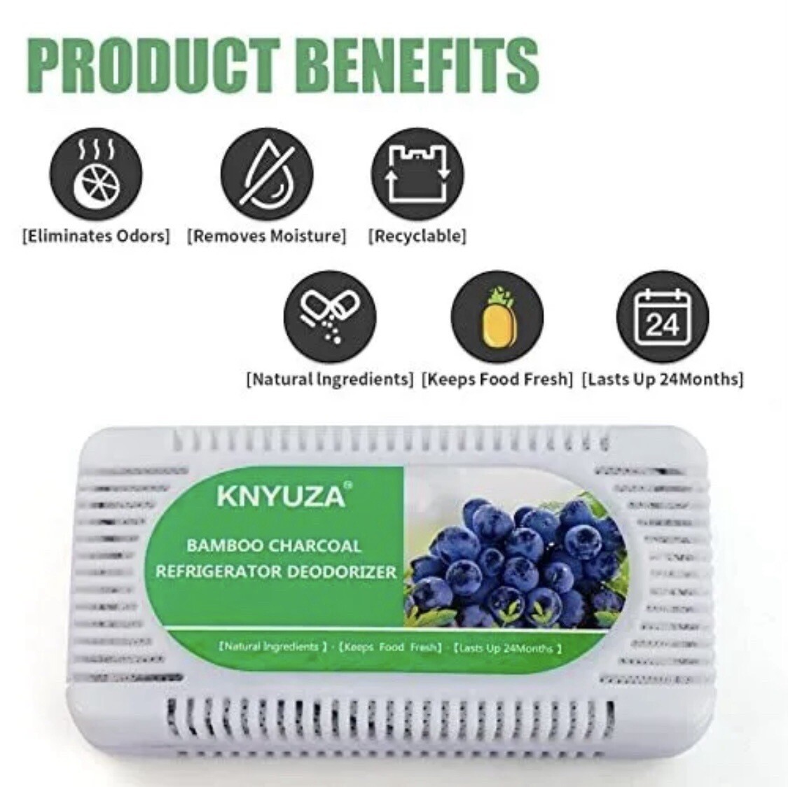 NATURAL REFRIGERATOR, CLOSET, DRAWER, ANYWHERE DEODORIZER - 10 Pieces