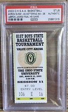 2003 LEBRON JAMES FINAL HIGH SCHOOL GAME 3/22 TICKET🎟️STATE CHAMPIONSHIP #3 PSA