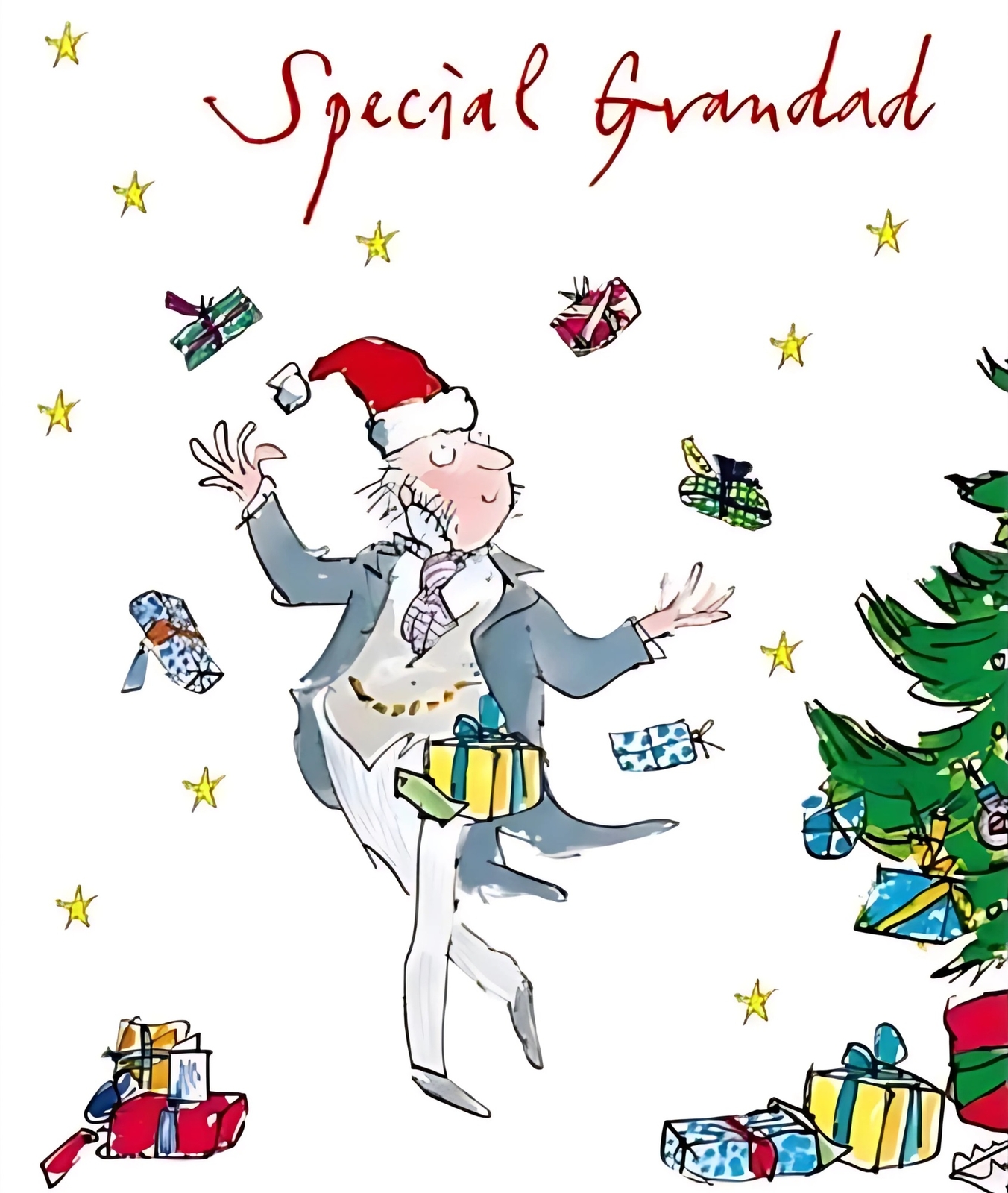 Special Grandad Quentin Blake Christmas Greeting Card Popular Xmas Cards