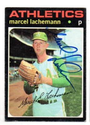 1971 TOPPS #84 LACHEMANNN  SIGNED  Autograph AUTO VINTAGE 1970S FREE SHIP