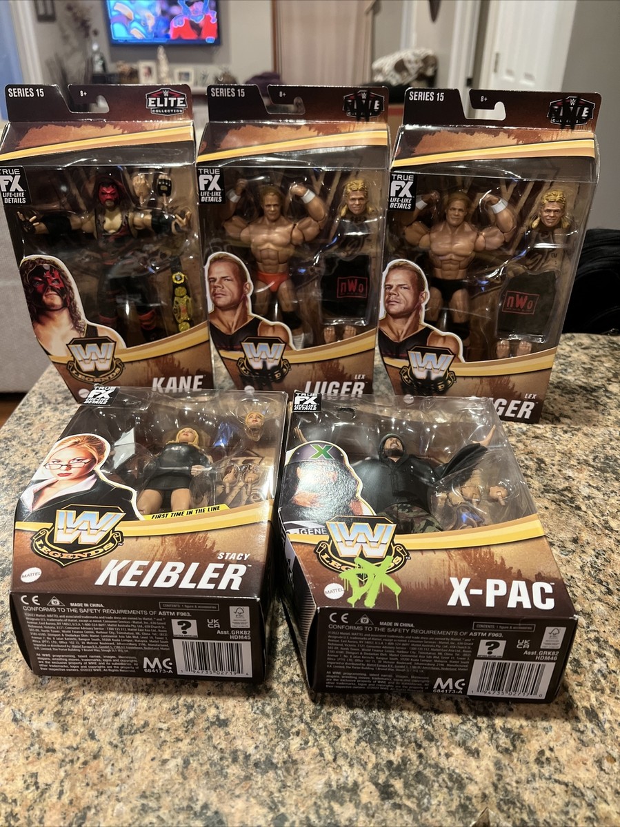 WWE Elite Legends Series 15 Set of 5: KANE X-PAC, Luger, Stacy