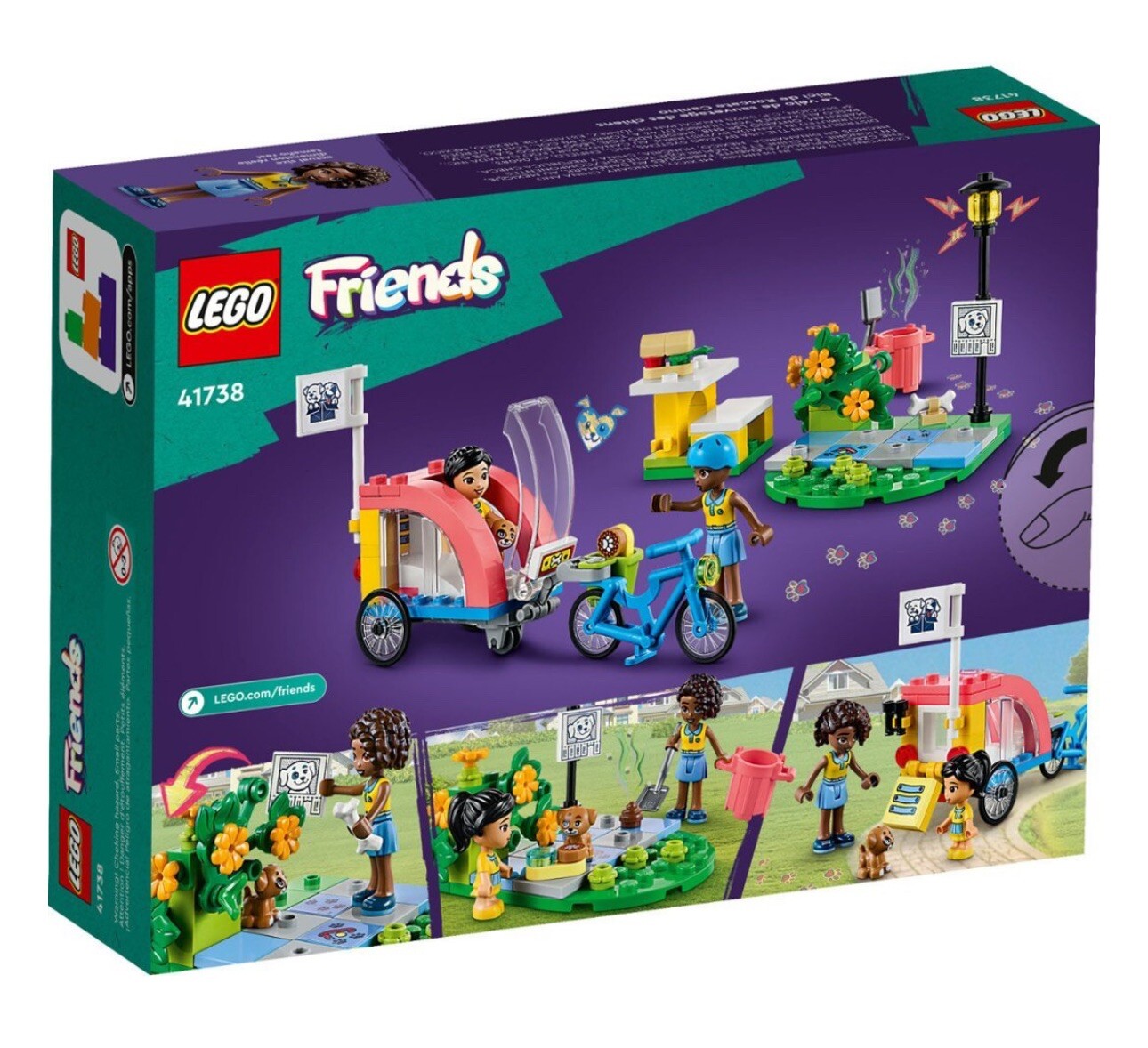 Lego Friends 41738 NEW IN BOX great condition Dog Resue Bike with character 