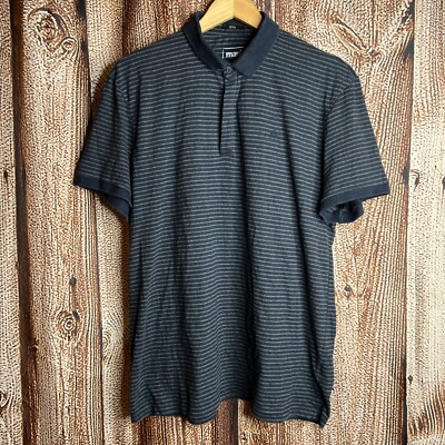Mavi Polo Shirt Mens 2XL Blue Short Sleeve Slim Knit Mavi