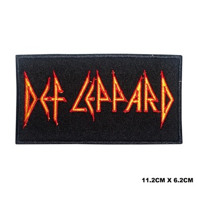 Def Leppard Band Logo Bügelbild/Aufnähen Patch Abzeichen gestickte Applikation für Kleidung