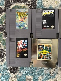 Nintendo NES Game Lot of 8 | Mario, Duck Hunt, Bayou Billy, Solar Jetman & More