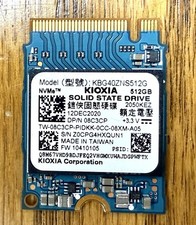Genuine 512GB NVMe SSD M.2 2230 KIOXIA BG4 KBG40ZNS512G PCIe Gen3 Excellent