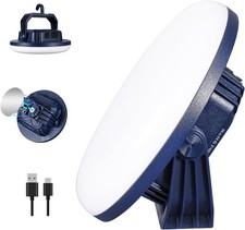 30W LED Camping Lantern Rechargeable, 3000LM,124 LED with 3 Lighting Modes, Blue