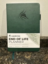 Clever Fox Guided End of Life Planner Black Organizer Final Arrangements New