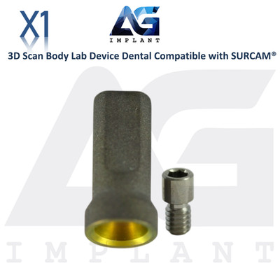 Titanium 3D Scan Body Lab Device Multi Unit System SURCAM  Compatible CAD/CAM