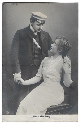 Stummfilm Alt Heidelberg (Theater?) Postkarte (gelaufen) 10/1909 gest. Osnabrück