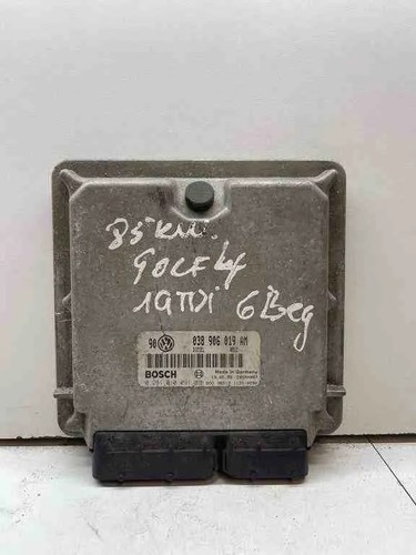 VW GOLF IV 1J1 Motorsteuergerät ECU 038906019AM 1.60 Petrol 74kw 2000 32446931