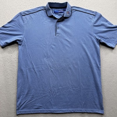 Harris Teeter Threads Signature Collection Men's XL Blue Employee Polo Shirt