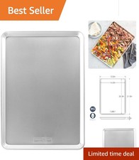 XL Baking Sheet with Reinforced Steel Rim - 21x15 Inch Size, Made in America