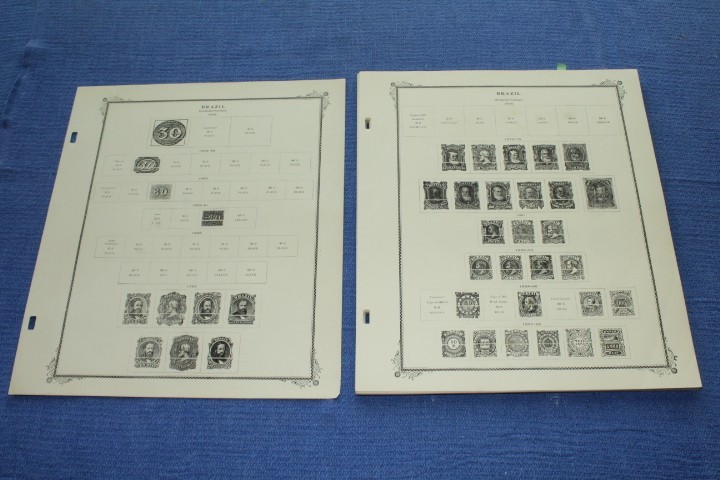 Brazil 46 Page Scott Specialty Stamp Album Pages 1843-1950 BlueLakeStamps