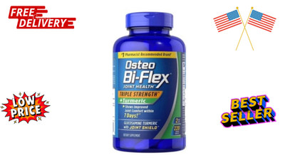 Osteo Bi-Flex Triple Strength with TURMERIC / 220 ct. / NEW & SEALED / Exp 2028
