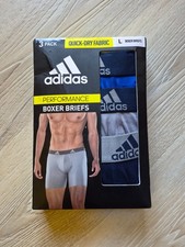1 Pack of Adidas FlyFront Boxer Briefs-5" Inseam- Large- 3 Pack- NIB