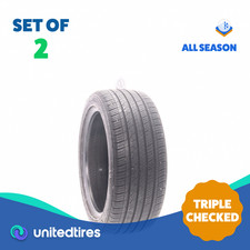 Set Of 2 Used 22545r17 Kumho Majesty Solus Ku50 91w - 6.532