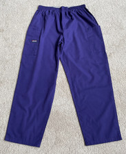 Cherokee Grape Purple Cargo Scrub Pants for Women Medium 4200P