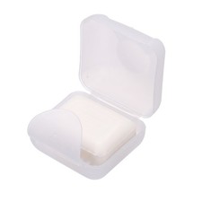 Travel Soap Case, 2.7x2.7" Portable Soap Box Holder Square, Clear