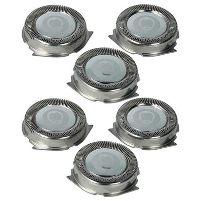 6x Scherkopf für Philips HQ6415 HQ6605 HQ6613 HQ6423 HQ6445 Rasierer silber