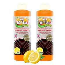 2 Hob Brite Hob Cleaner Powerful Grease Cleaner Electric Ceramic Halogen 250ml