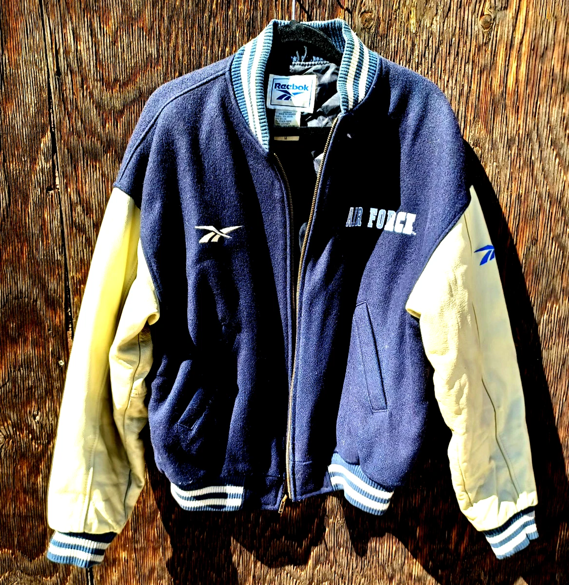 リーボック 本革スタジャン VARSITY JACKET 90s Reebok Leather Outer Shell Coats, Jackets & Vests for Men for Sale
