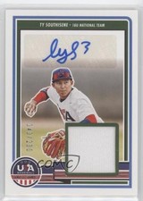 2023 USA Baseball Stars & Stripes Signature Materials Ty Southisene Auto 1y9