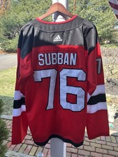 Authentic NHL P.K. Subban #76 New Jersey Devils Jersey With Strap Size Xl 52