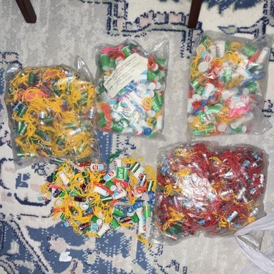 Pepsi & 7UP Advertising Premium Charms Lot, Multicolor, White, Green