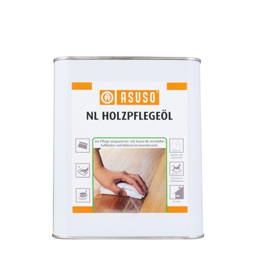 Asuso NL Holzpflegeöl 3L, Holzöl, Pflegeöl, Reinigungsöl
