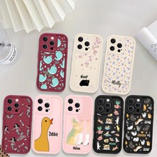 For iPhone 17 Pro Max 15 Plus 14 16e Custom Case Sweet Animal Design Phone Cover