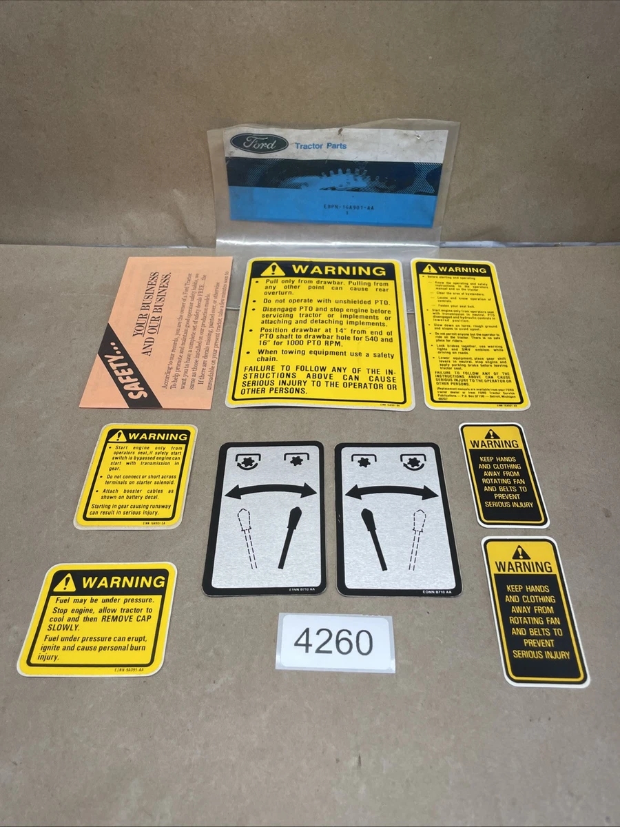 1115-1538 - Ford/New Holland Decal Set 1962-64 Ford 2000 Gas Select O Speed Deca - Foto 7