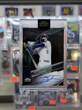 Brice Turang 2026 Topps Chrome Black On Card Auto Milwaukee Brewers