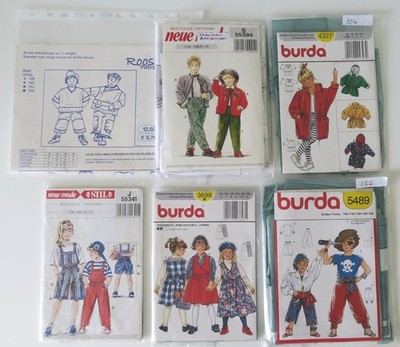 6 Schnittmuster für Kinder neue mode Stil burda Roos Patronen verschiedene Größe