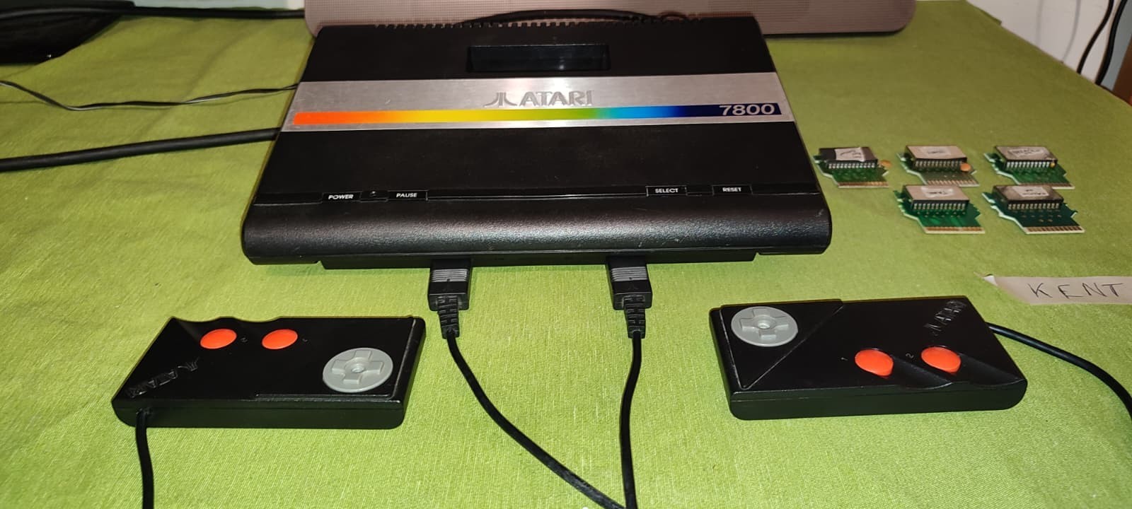 console atari 7800 completa working + 5 giochi