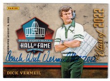 DICK VERMEIL Signed Panini Football Hall of Fame Class of 2022 Card - Autograph