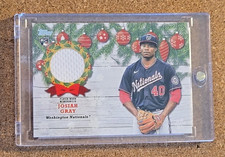 Washington Nationals WRC-JG Josiah Gray 2022 Topps Player Worn Jersey Patch