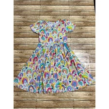 Birdie Bean Miley Rainbow Bamboo Twirl Dress 3T